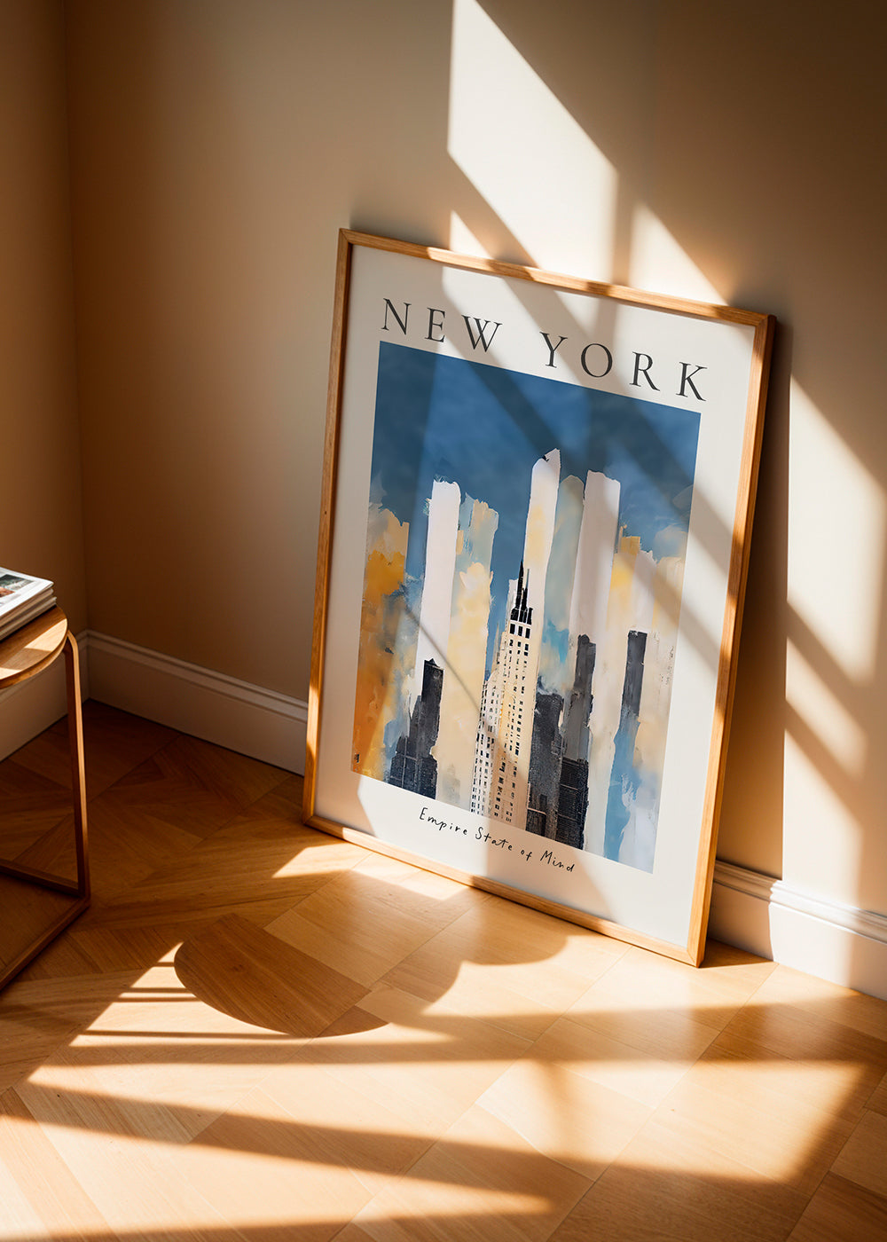 Rejseplakat New York skyline malerisk stil