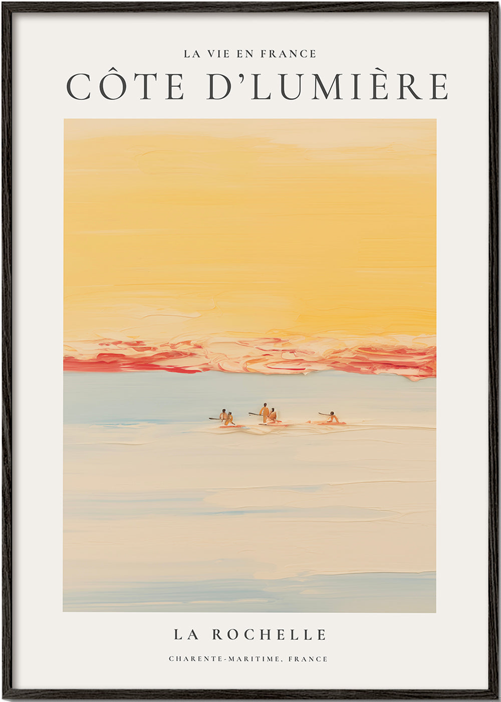 Køkkenkunst: Côte d'Lumière kystplakat