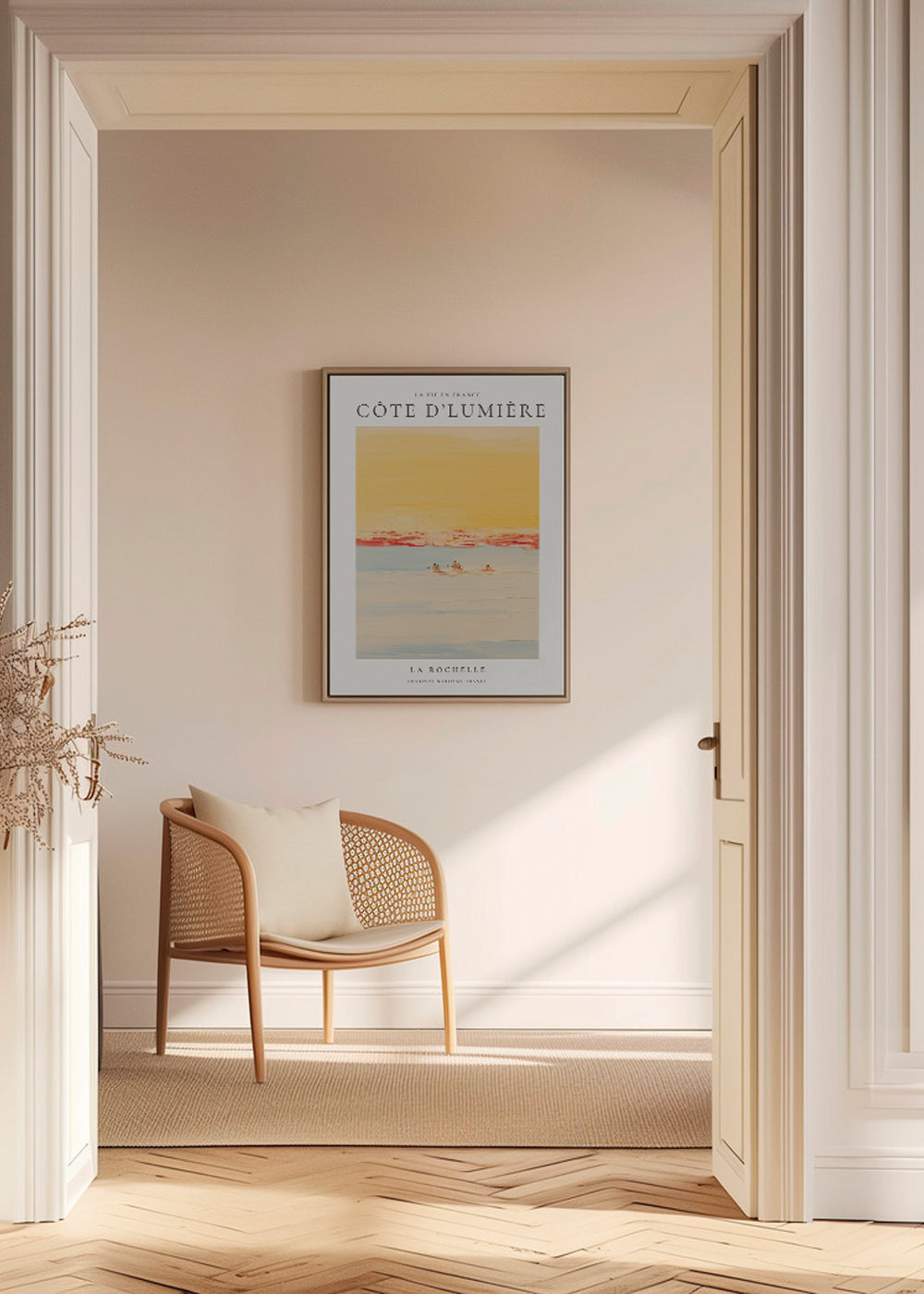 Køkkenkunst: Côte d'Lumière kystplakat