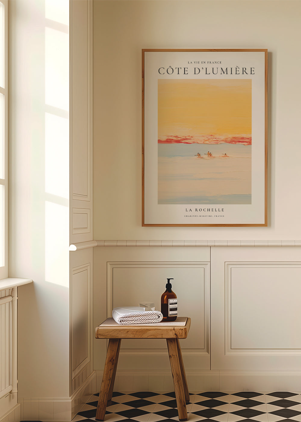 Køkkenkunst: Côte d'Lumière kystplakat
