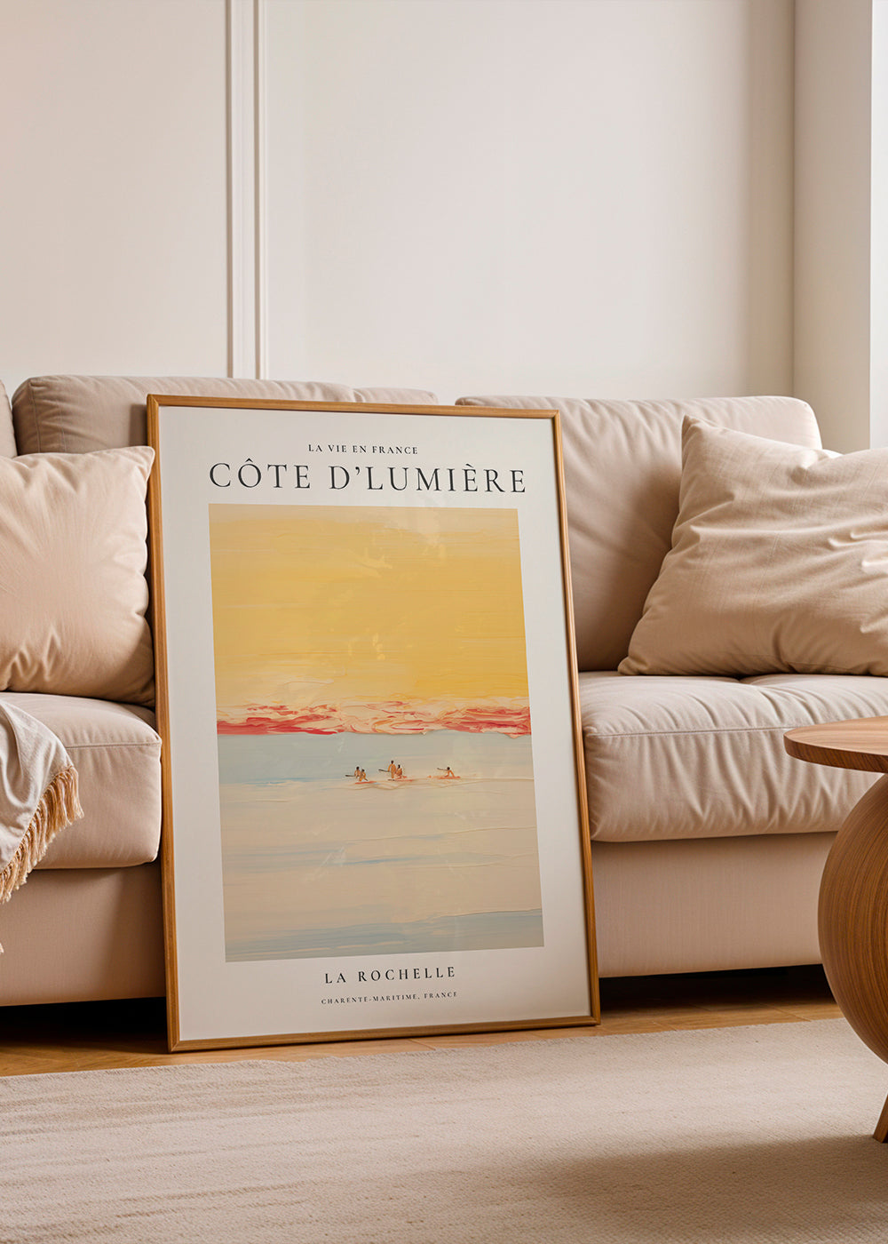 Køkkenkunst: Côte d'Lumière kystplakat