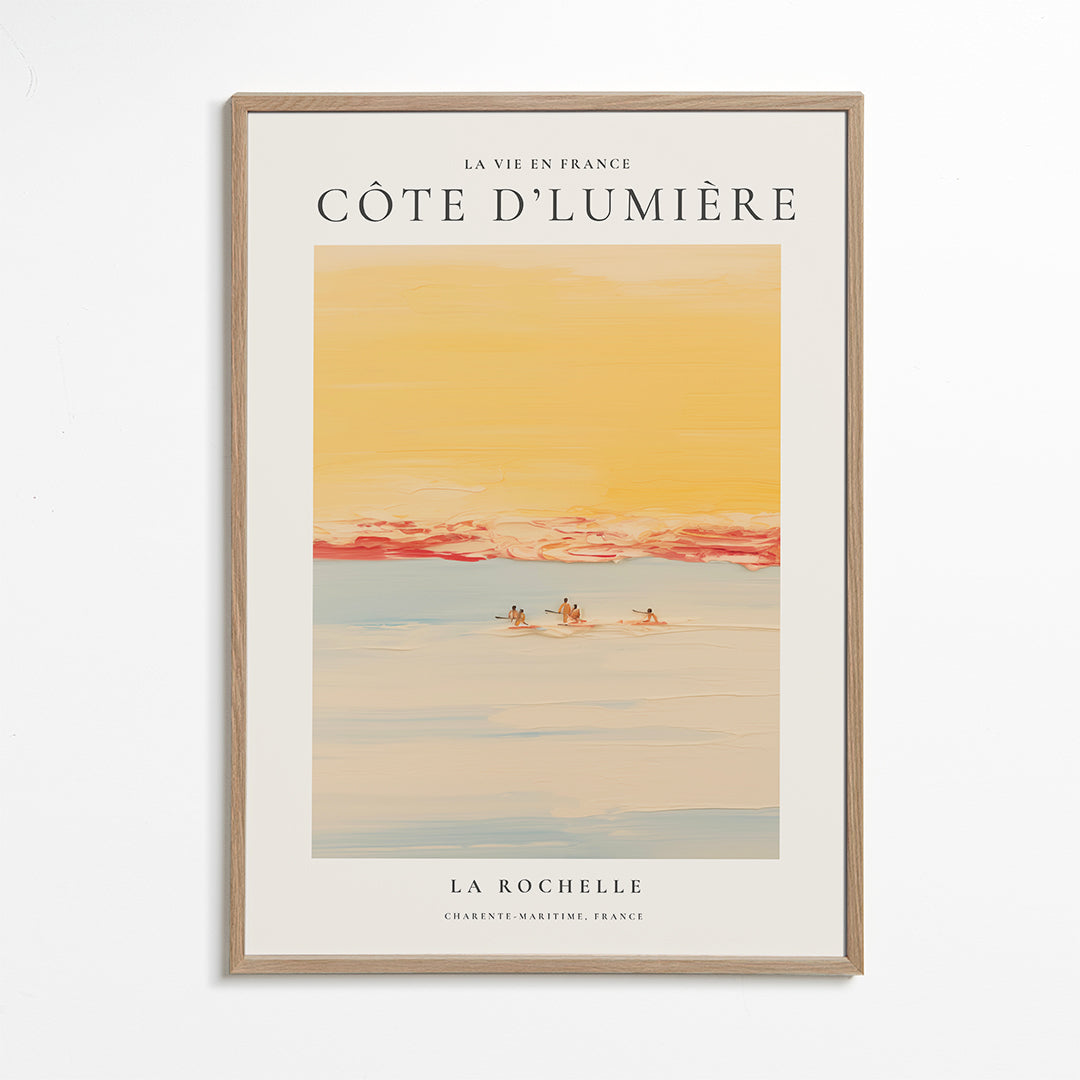 Køkkenkunst: Côte d'Lumière kystplakat