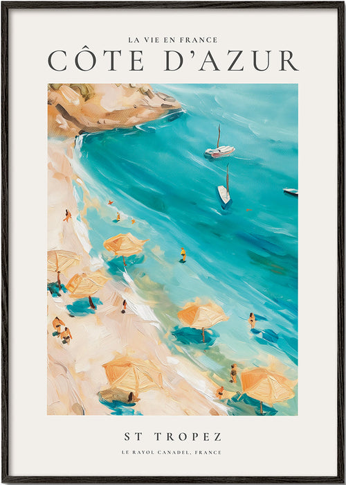 Rejseplakat Strand St Tropez
