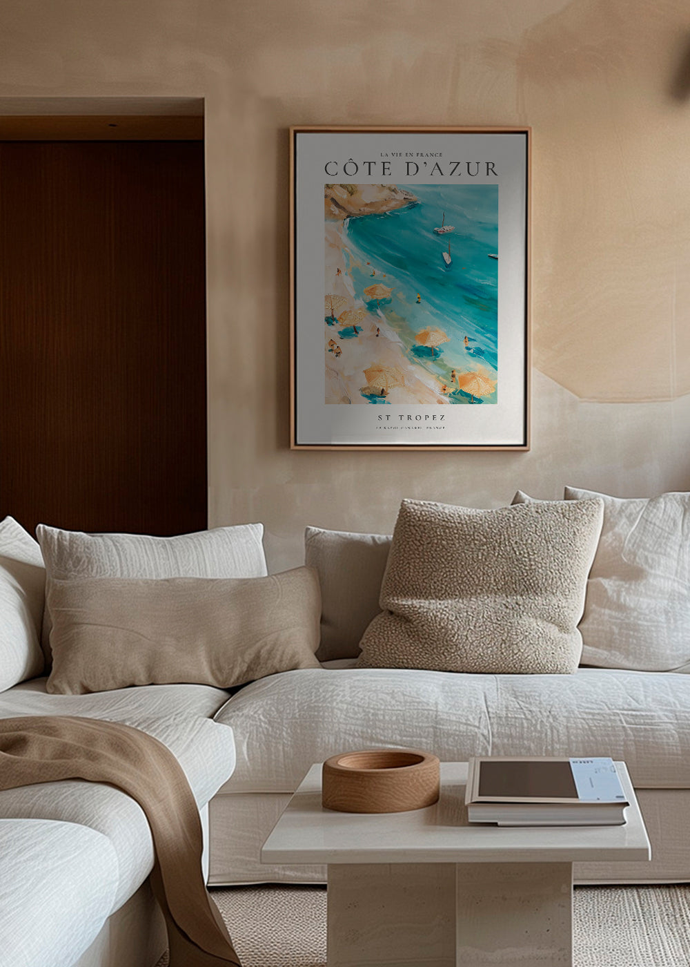 Rejseplakat Strand St Tropez