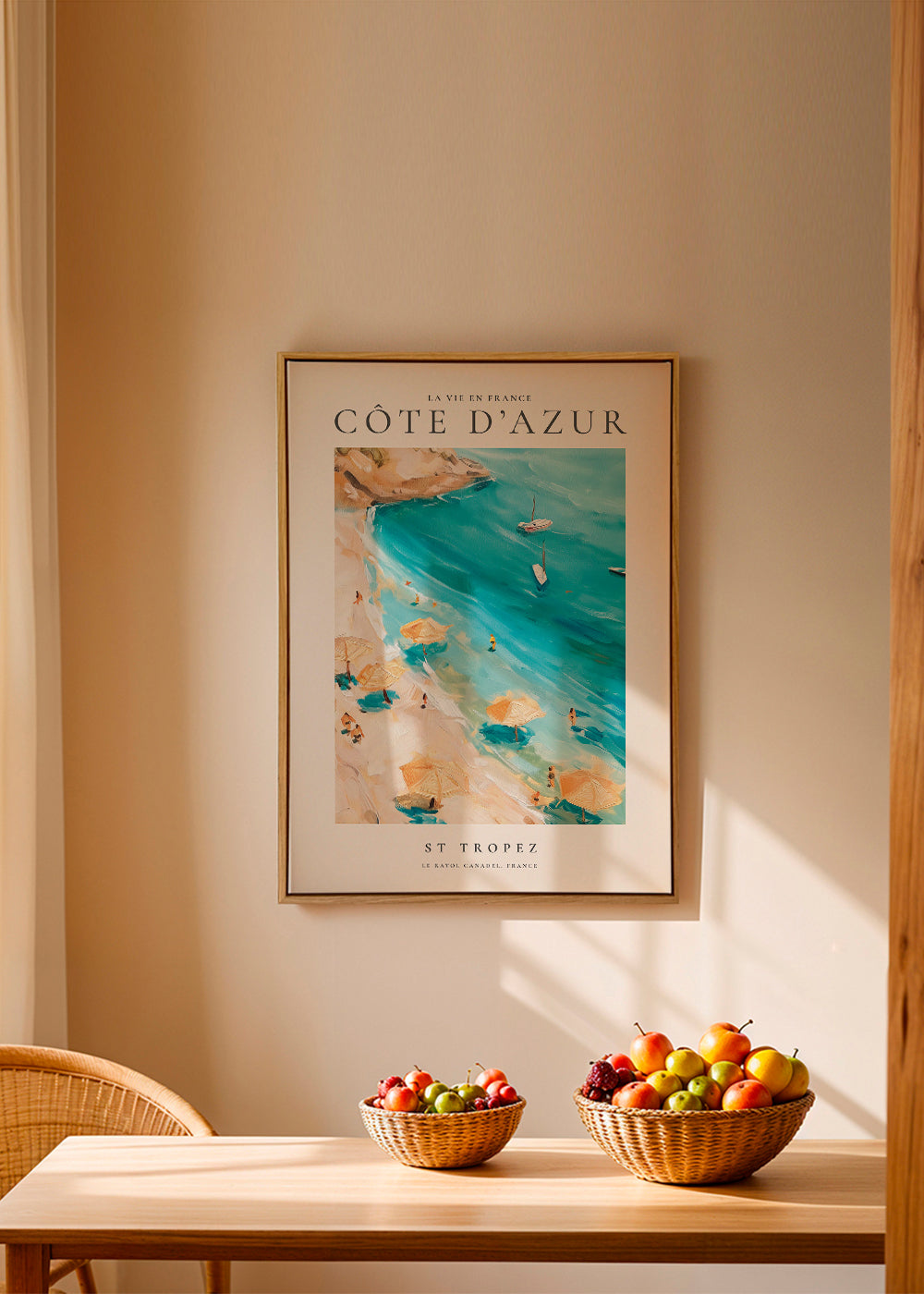 Rejseplakat Strand St Tropez