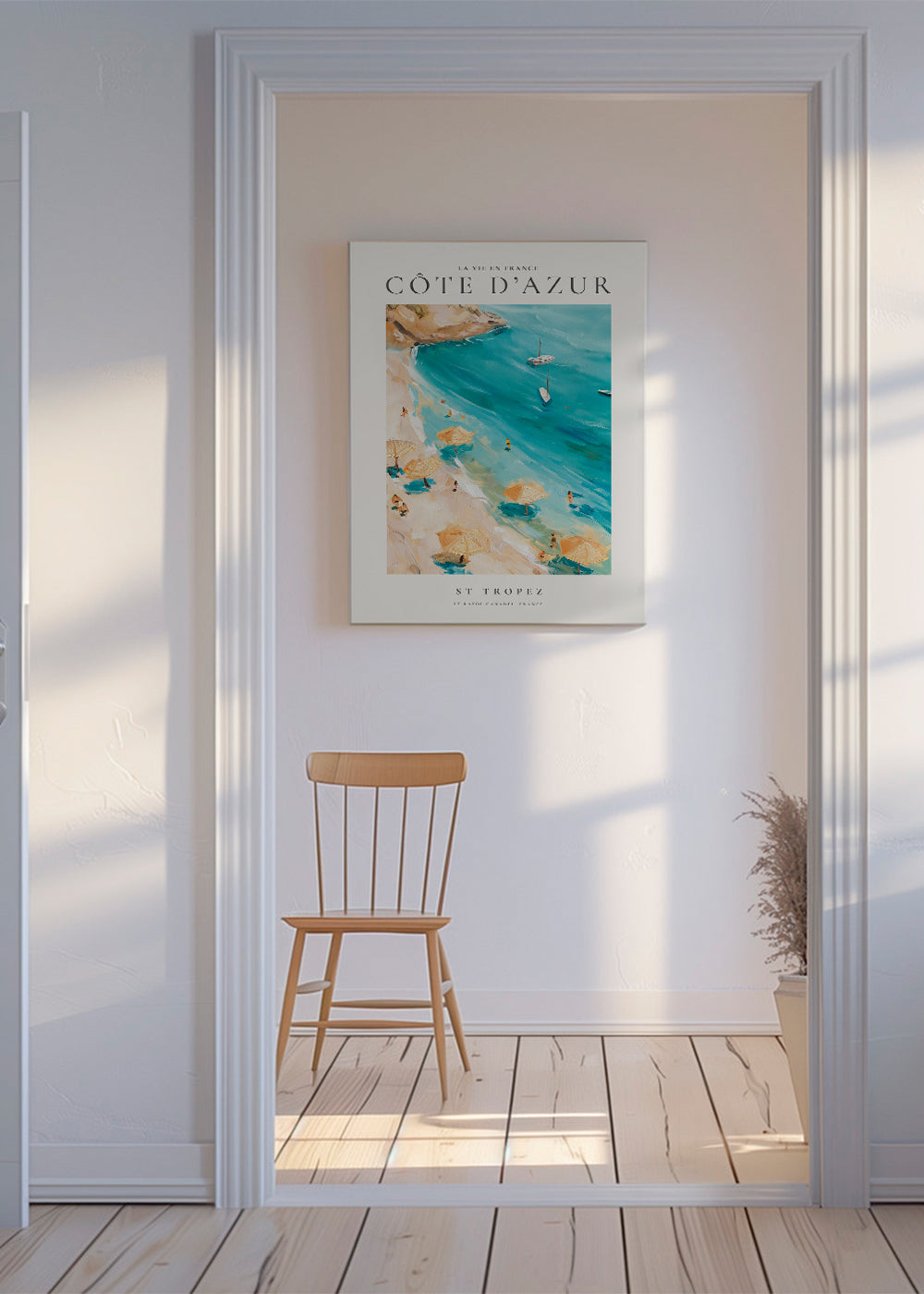 Rejseplakat Strand St Tropez