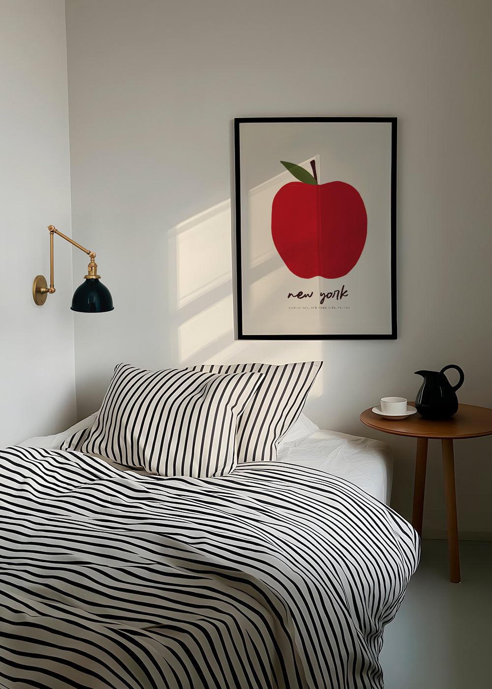 By-plakat med rød æble New York