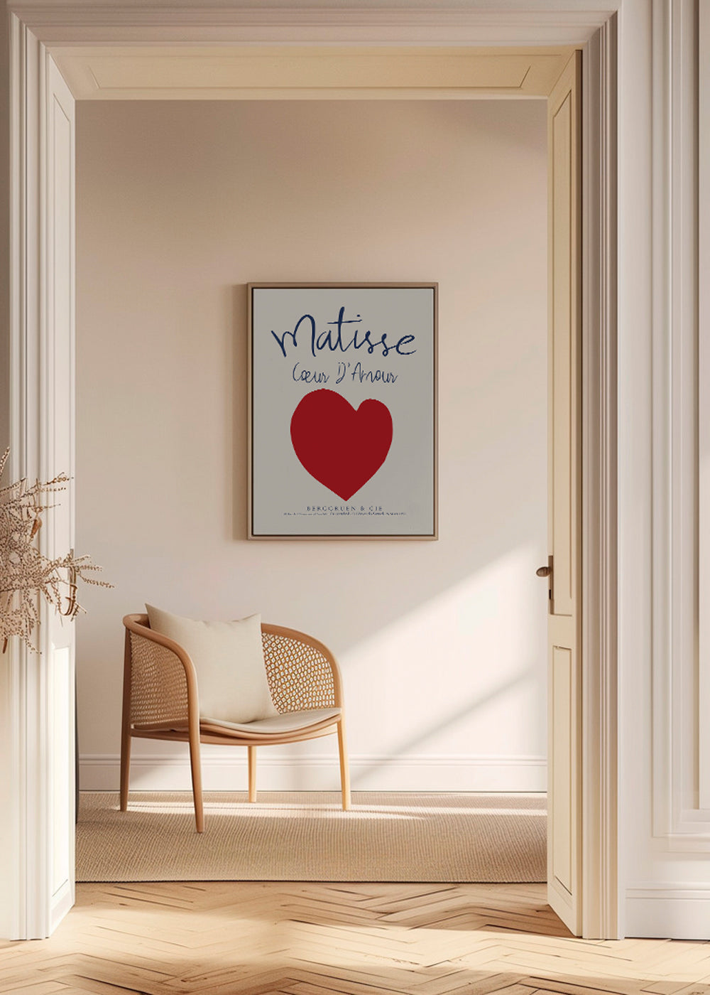 Vintage plakat Matisse rødt hjerte