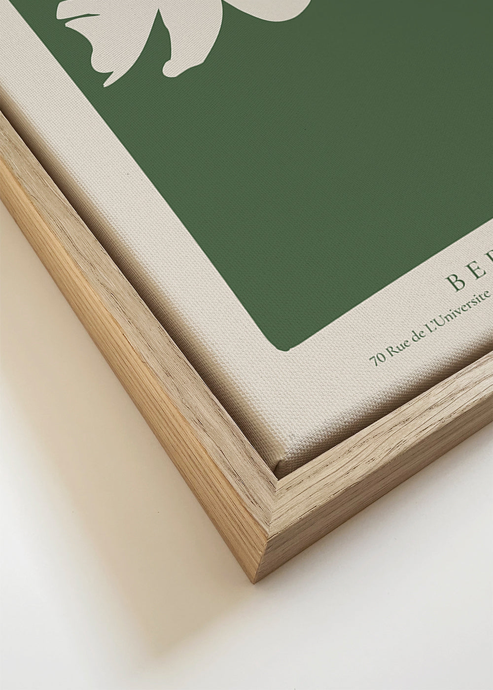 Botanisk plakat Les Fleurs grønt felt