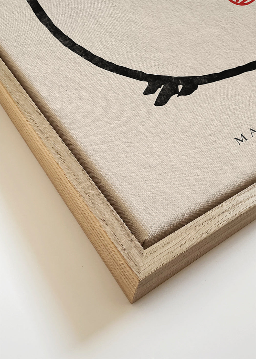 Kunst: Minimalistisk frø-tusch