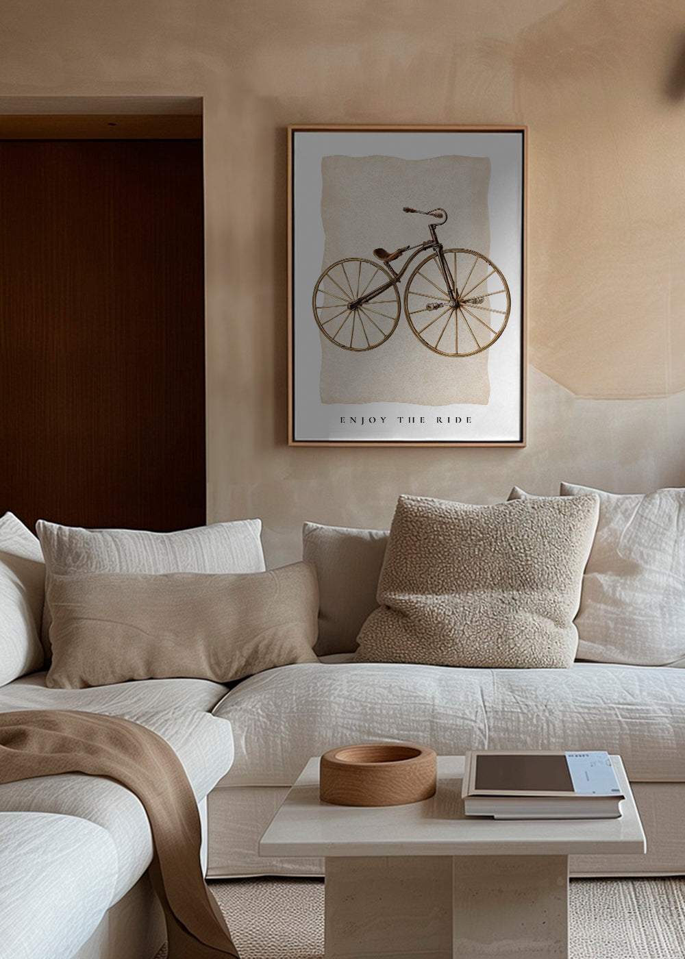 Vintage plakat med gammel cykel