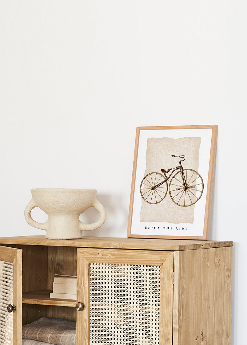 Vintage plakat med gammel cykel