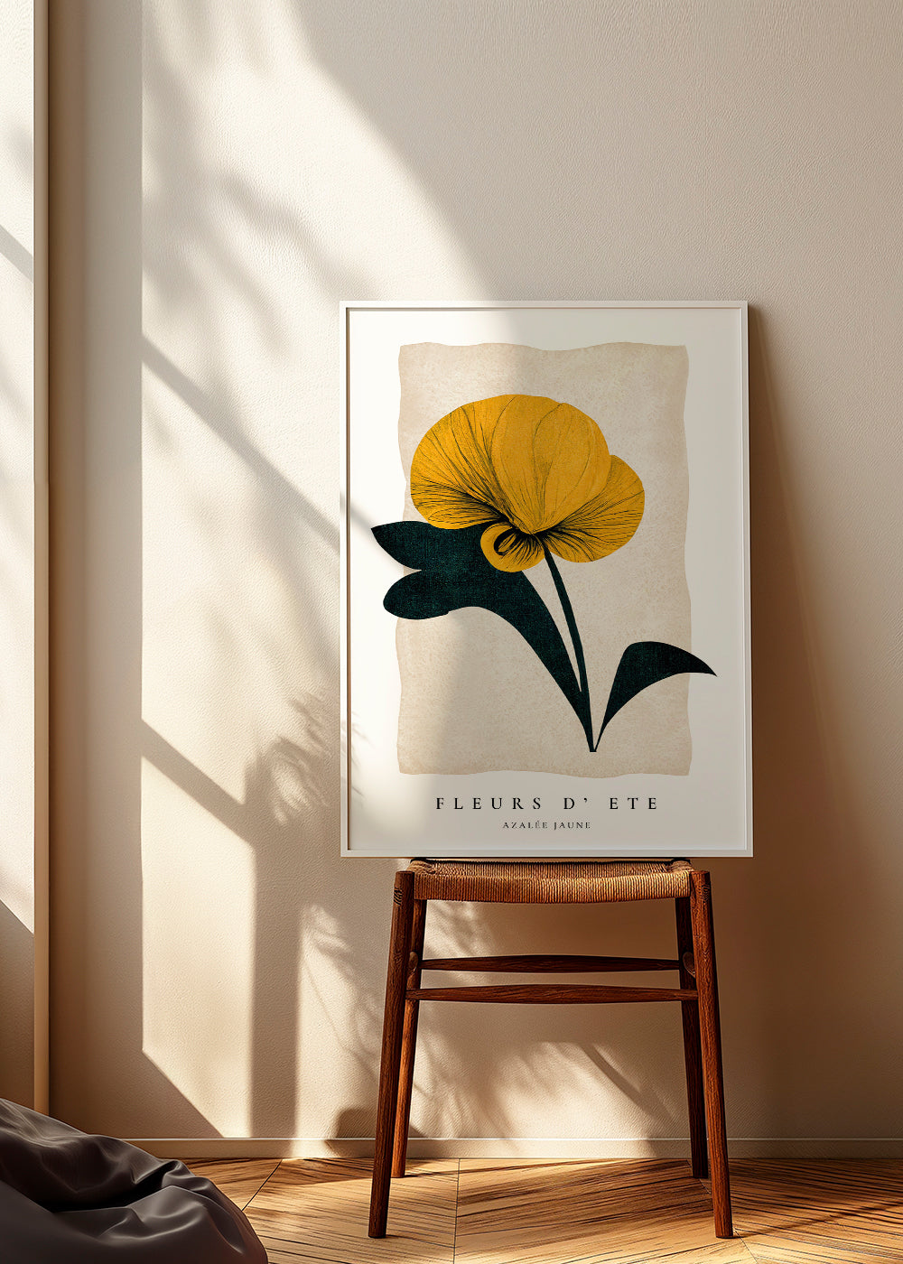 Botanisk plakat gul azalea