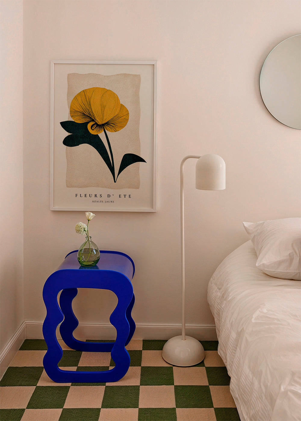 Botanisk plakat gul azalea