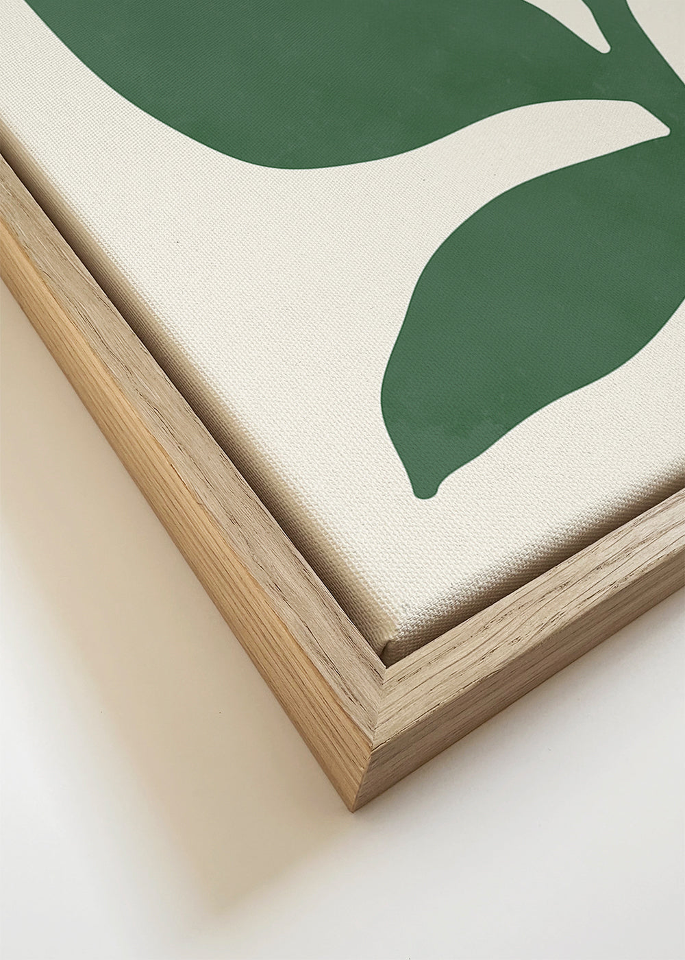 Botanisk plakat med grønne blad