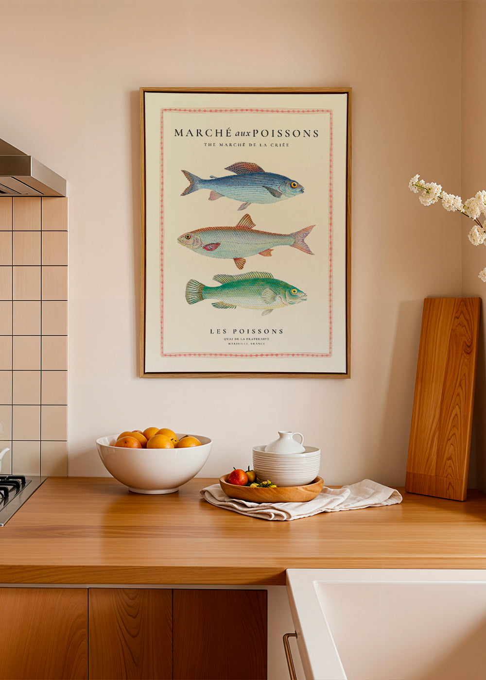 Køkkenkunst: naturalistisk fisketavle