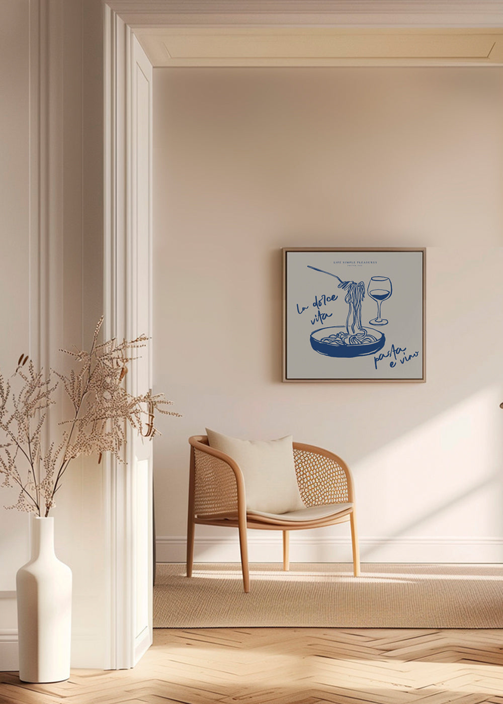 Køkkenkunst La Dolce Vita blå streg