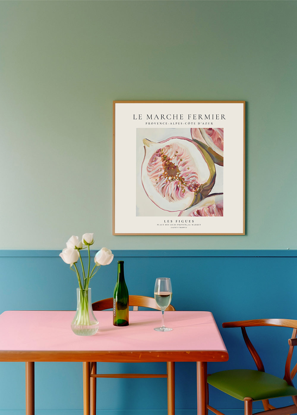 Køkkenkunst med illustrerede figner