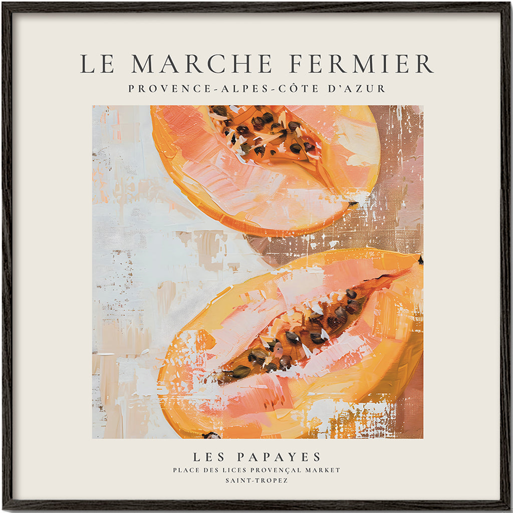 Køkkenkunst Papaya fransk plakat