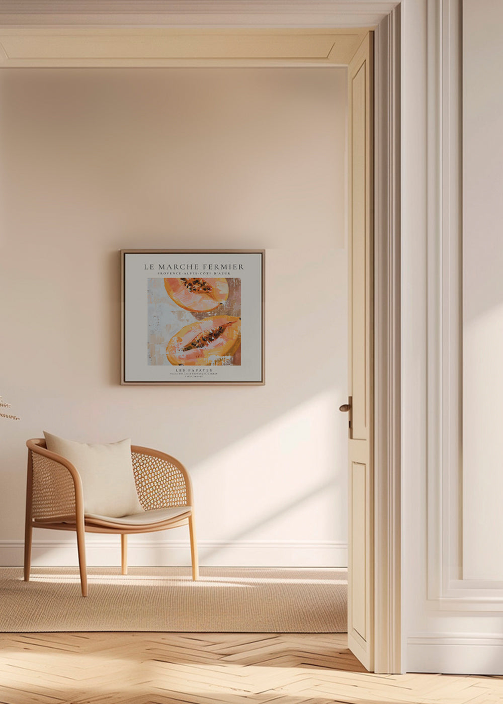 Køkkenkunst Papaya fransk plakat