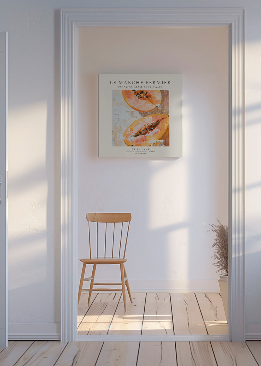 Køkkenkunst Papaya fransk plakat