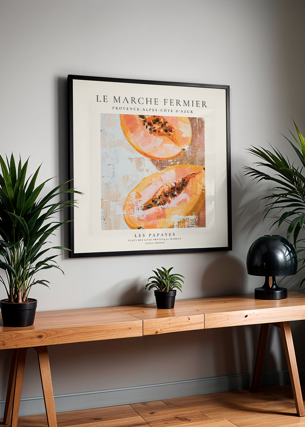 Køkkenkunst Papaya fransk plakat