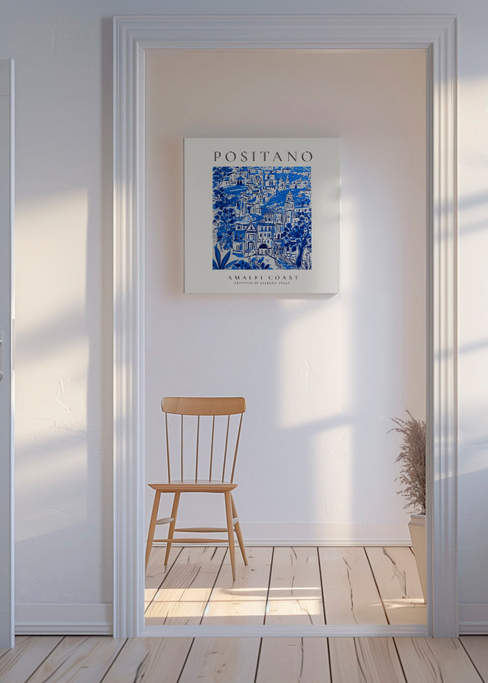 Rejseplakat Positano Amalfikysten