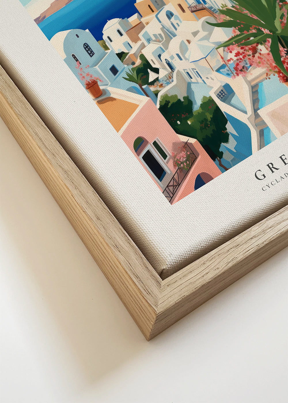 Køkkenkunst Santorini illustration