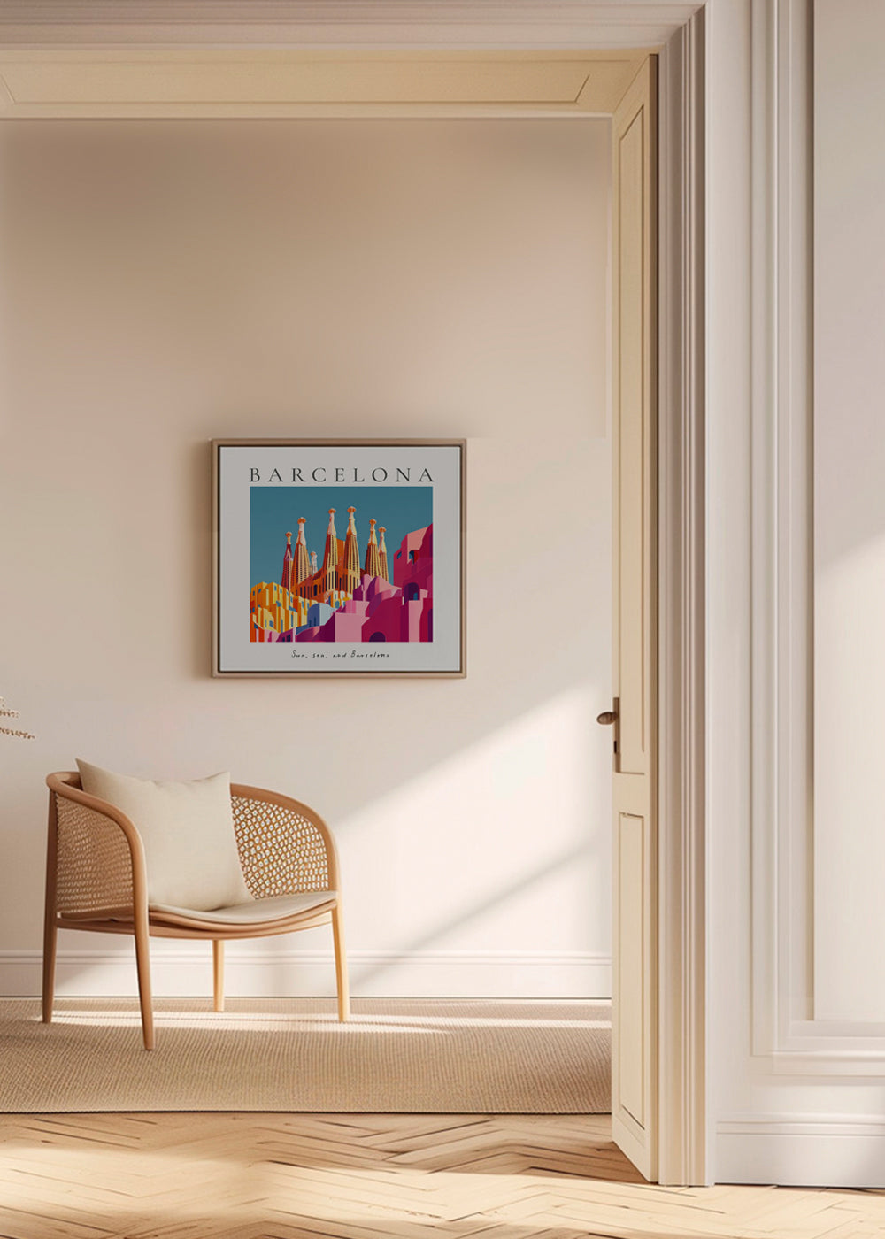 Køkkenkunst Sagrada Familia illustration