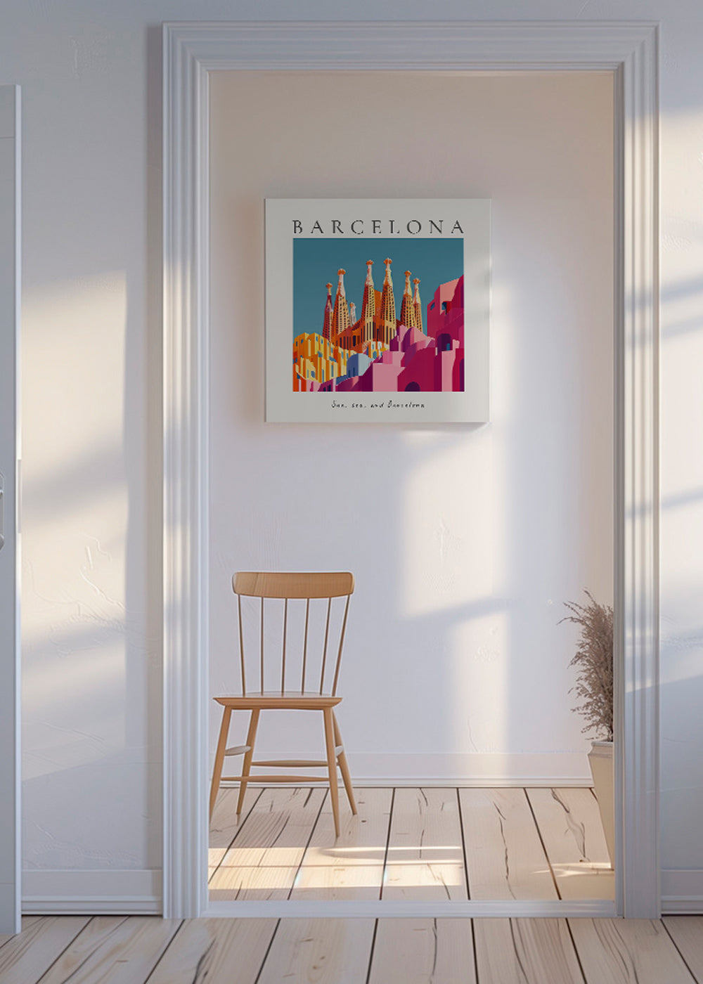 Køkkenkunst Sagrada Familia illustration