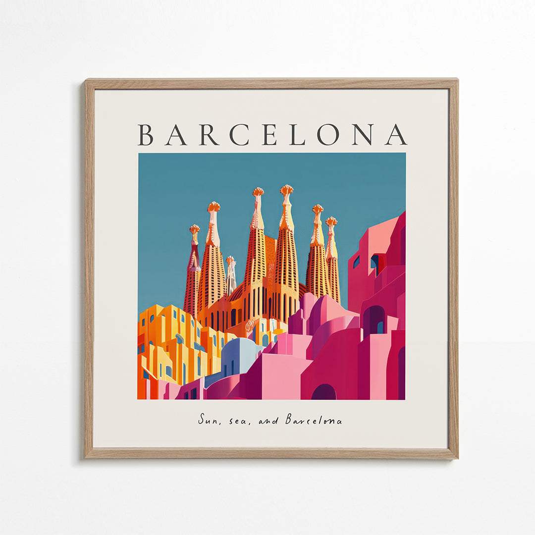 Køkkenkunst Sagrada Familia illustration