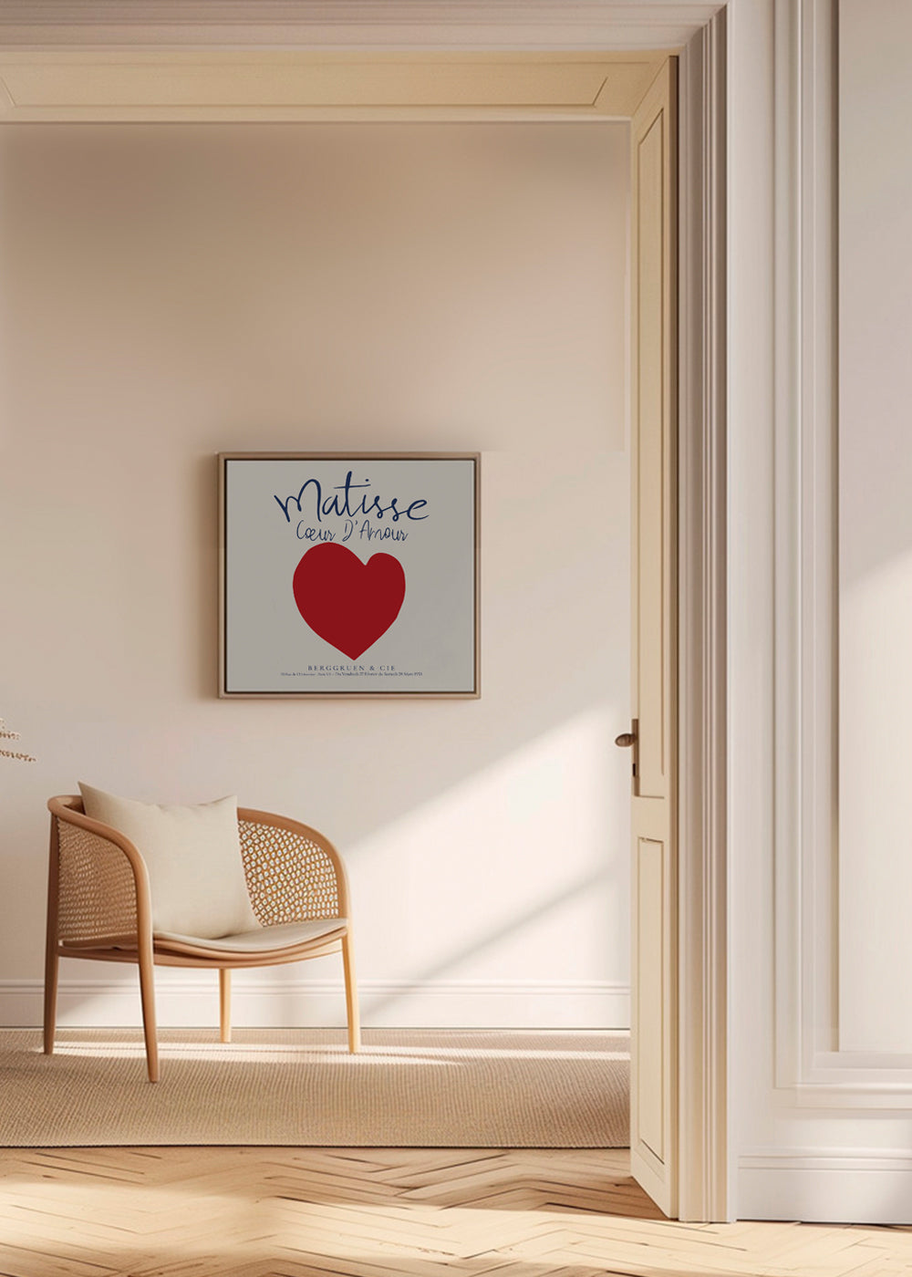 Illustration rødt hjerte plakat