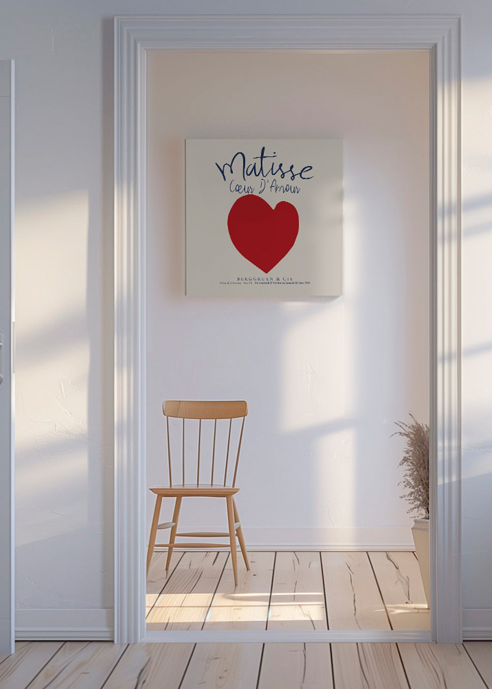 Illustration rødt hjerte plakat
