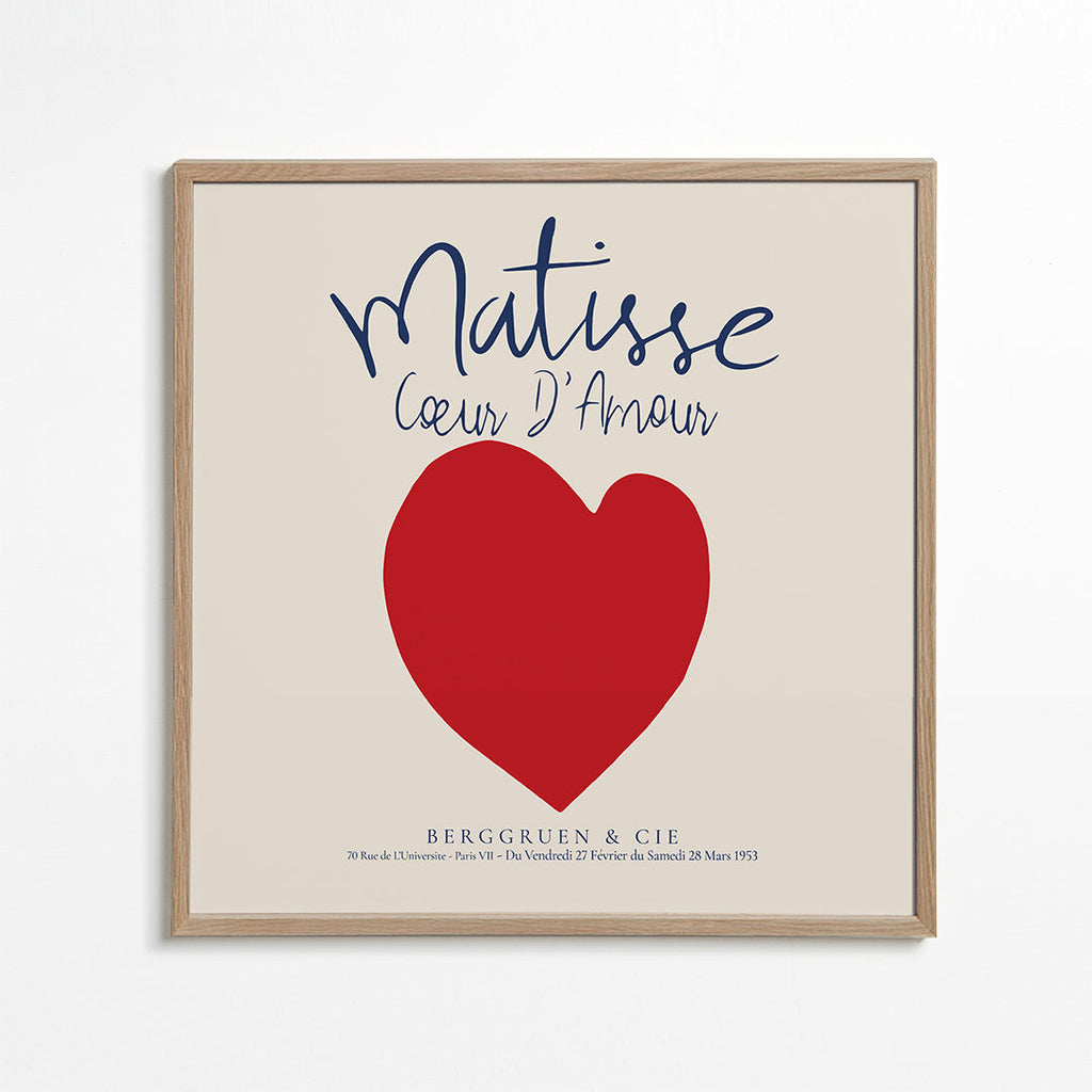 Illustration rødt hjerte plakat
