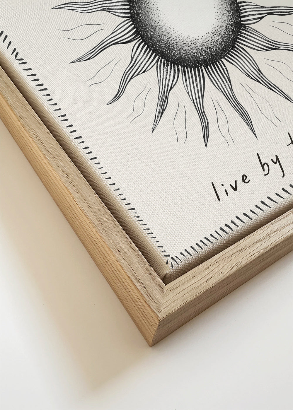 Sol-line illustration med tekst