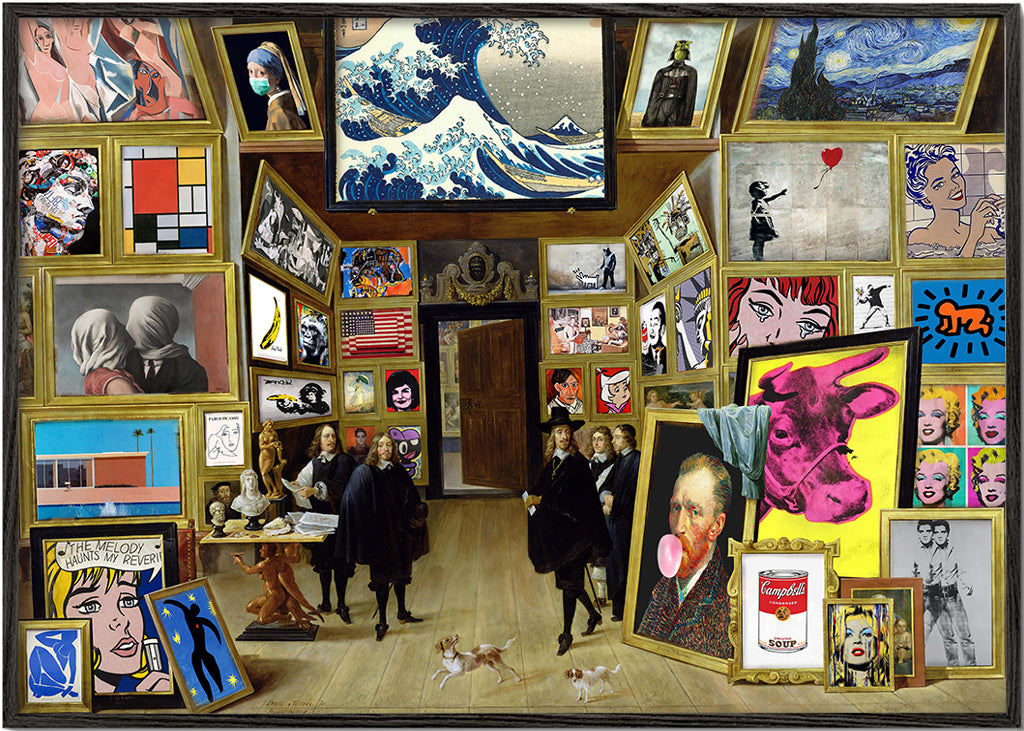 Collage af galleriikoner