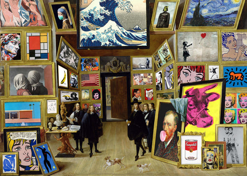 Collage af galleriikoner