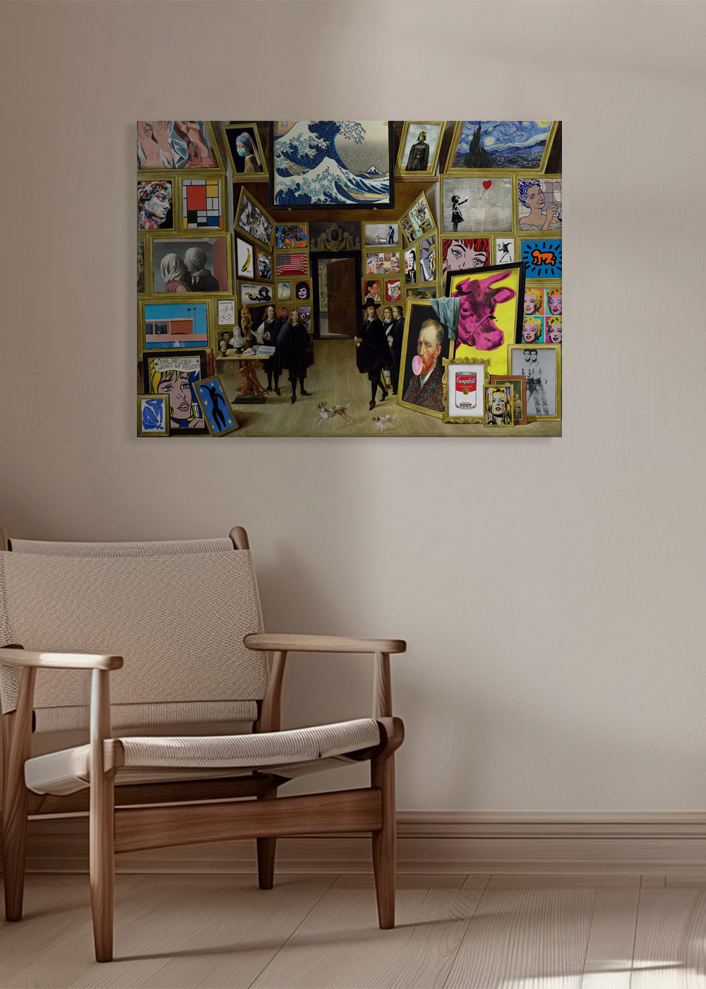 Collage af galleriikoner