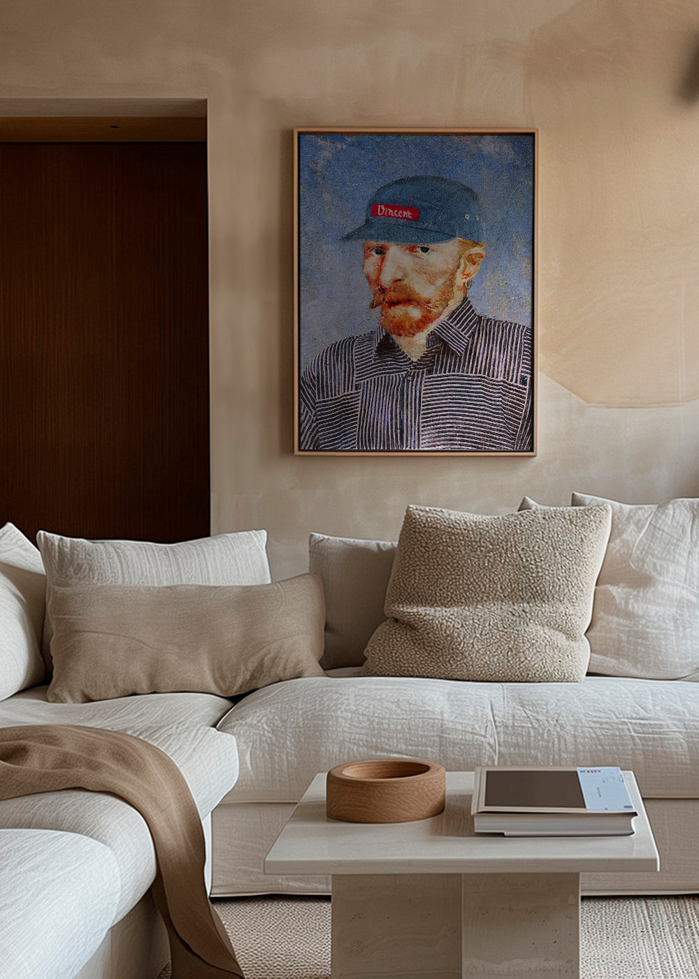Illustration af Vincent med moderne kasket