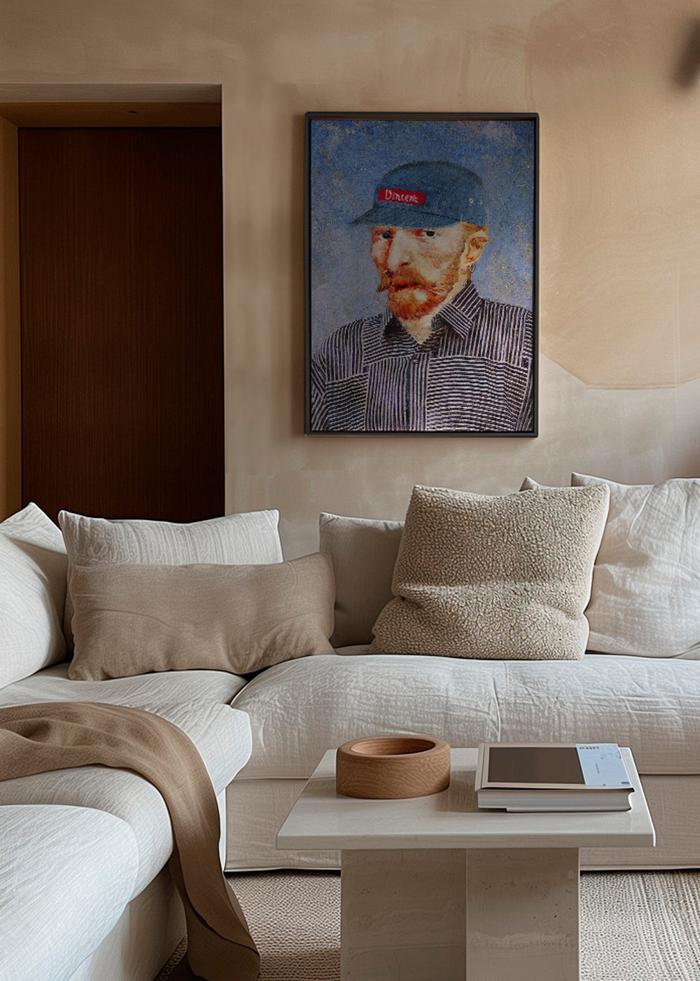 Illustration af Vincent med moderne kasket