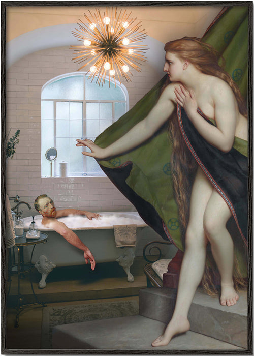Illustration af klassisk bad