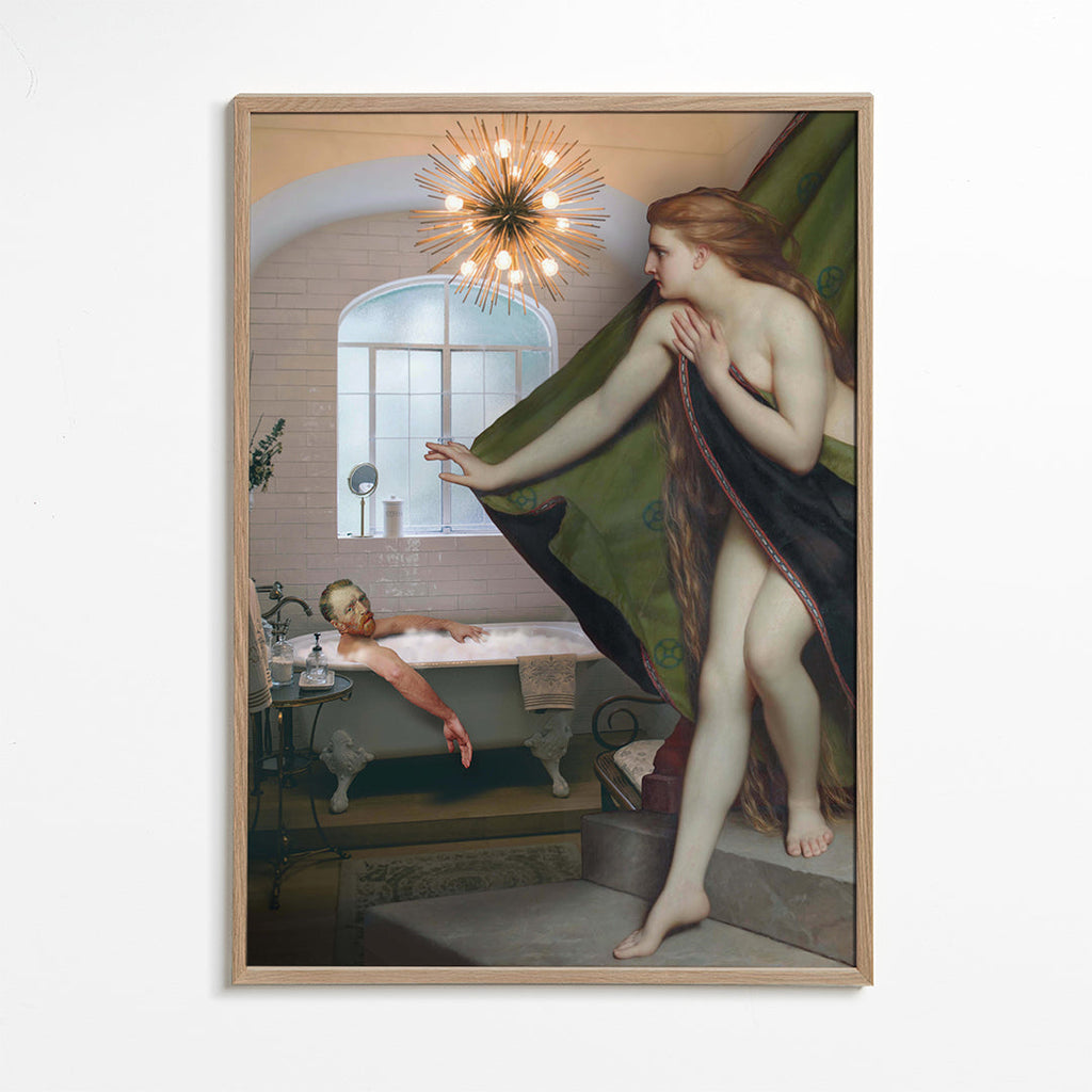 Illustration af klassisk bad