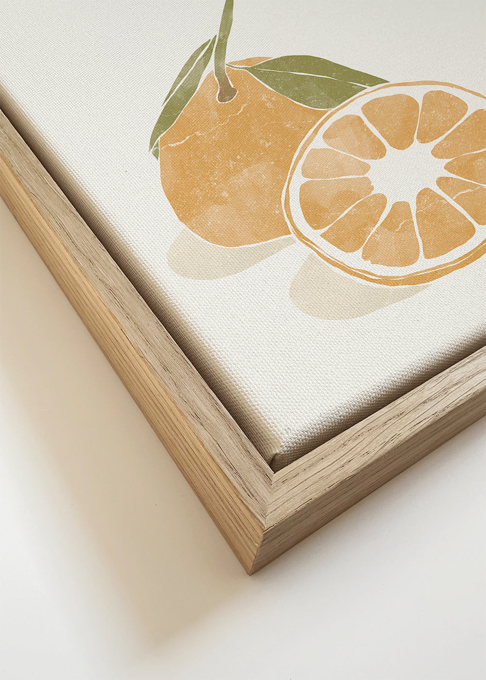 Køkkenkunst med minimal appelsinillustration