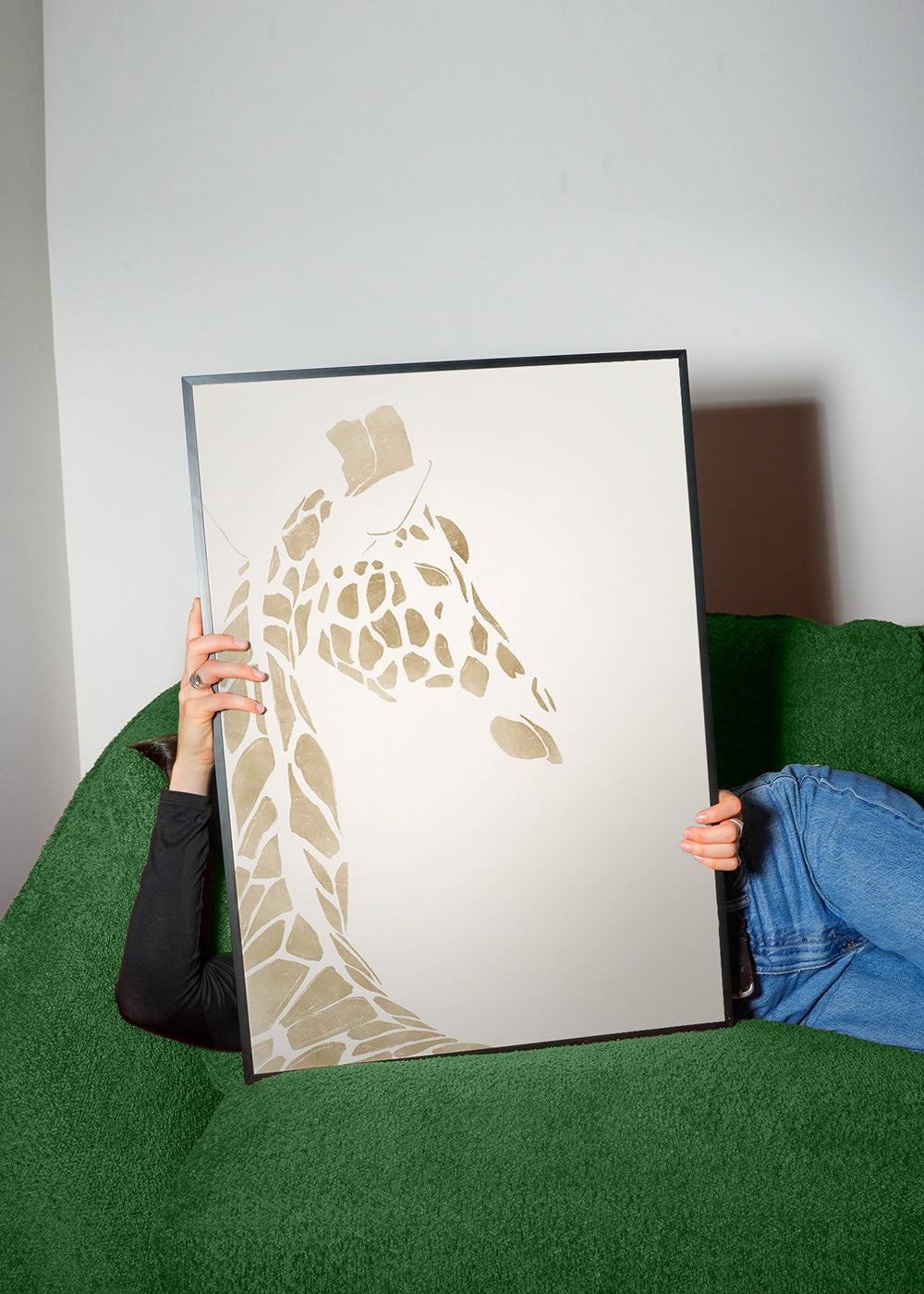 Giraf beige profil plakat – Product2