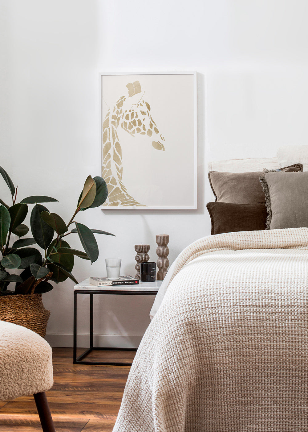 Giraf beige profil plakat – Product3