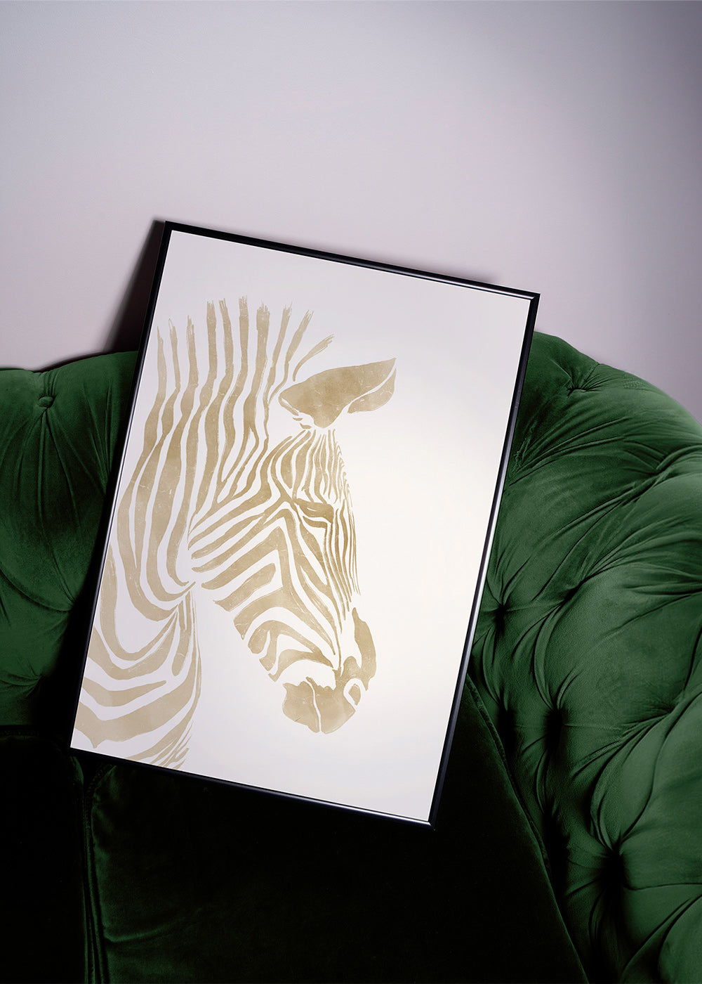 Zebra kunst beige minimalistisk – Product1