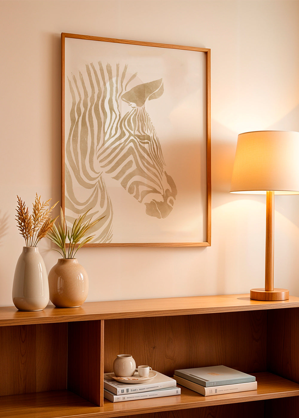 Zebra kunst beige minimalistisk – Product3