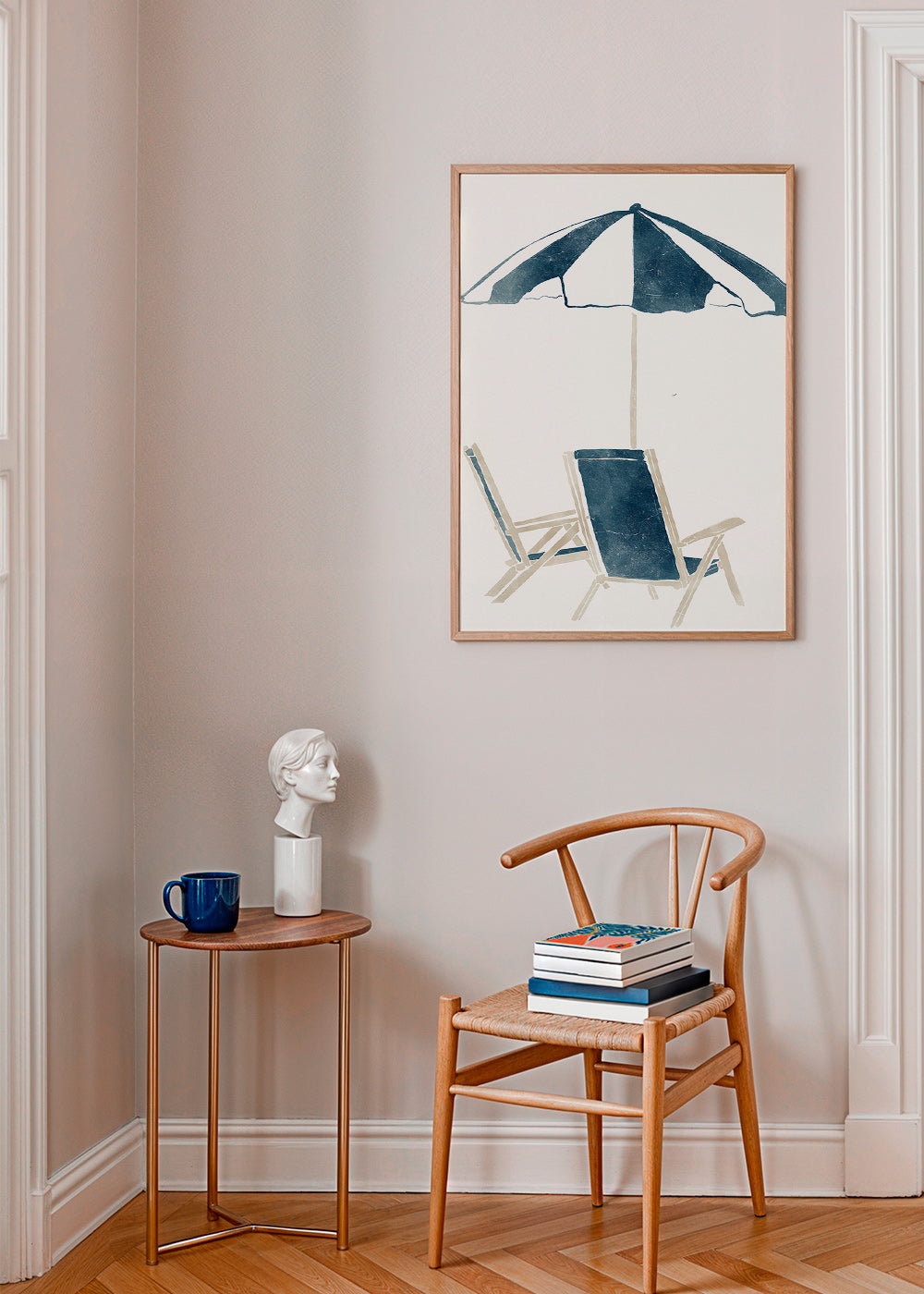 Landskabskunst med parasol og liggestole – Product3