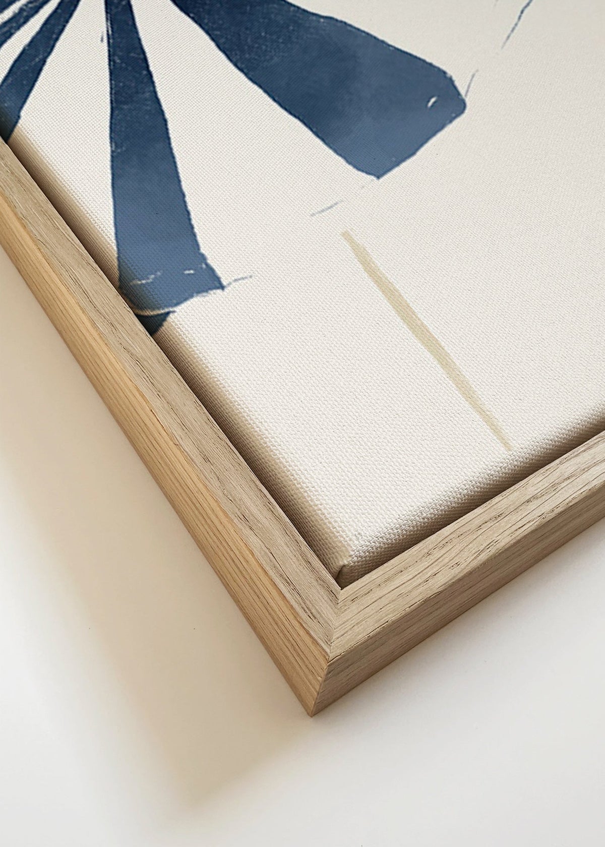 Landskabskunst med minimalistiske strandparasoller – Canvas detail