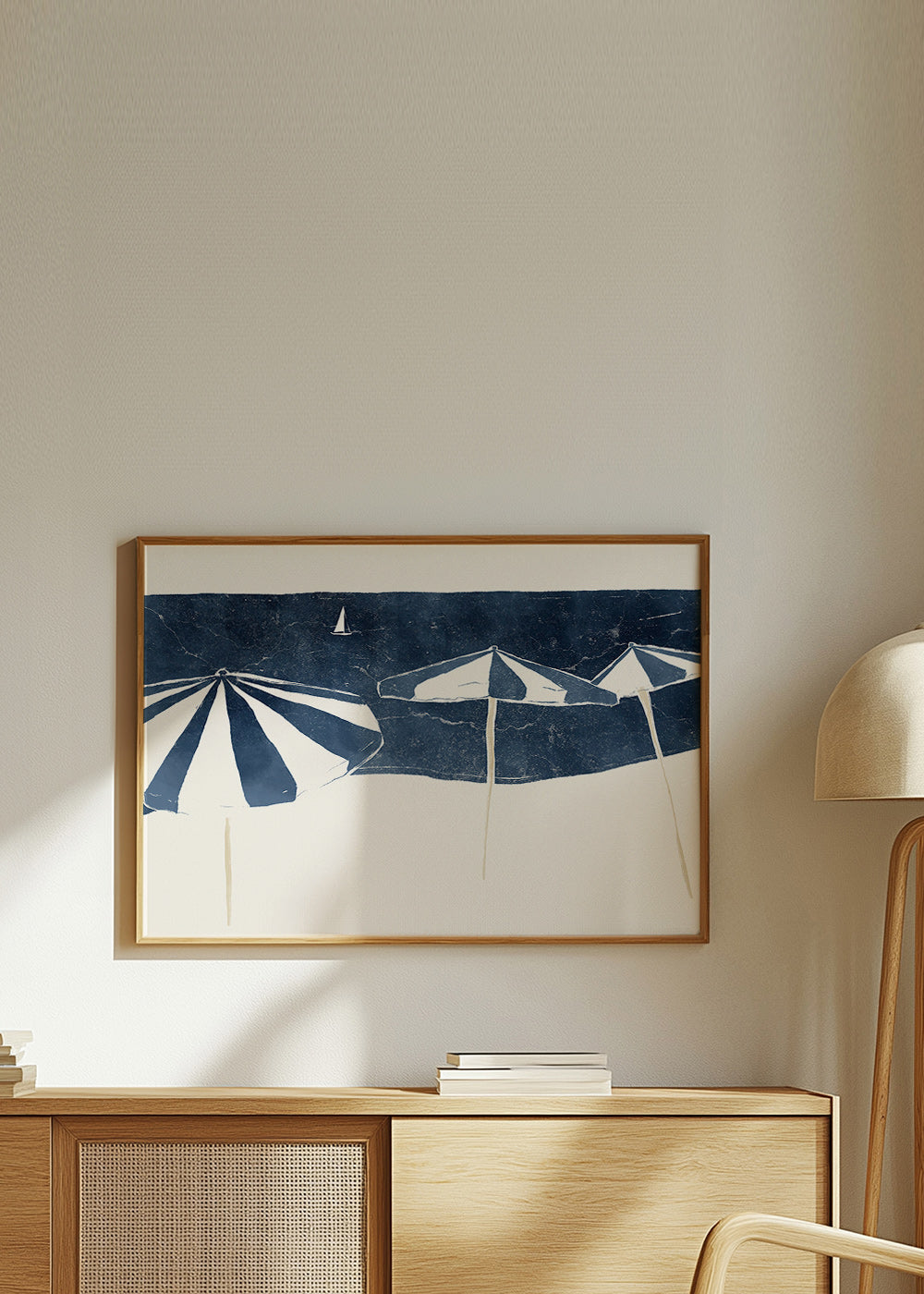 Landskabskunst med minimalistiske strandparasoller – Product2